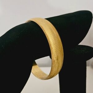 Vintage Monet Gold Bangle Bracelet